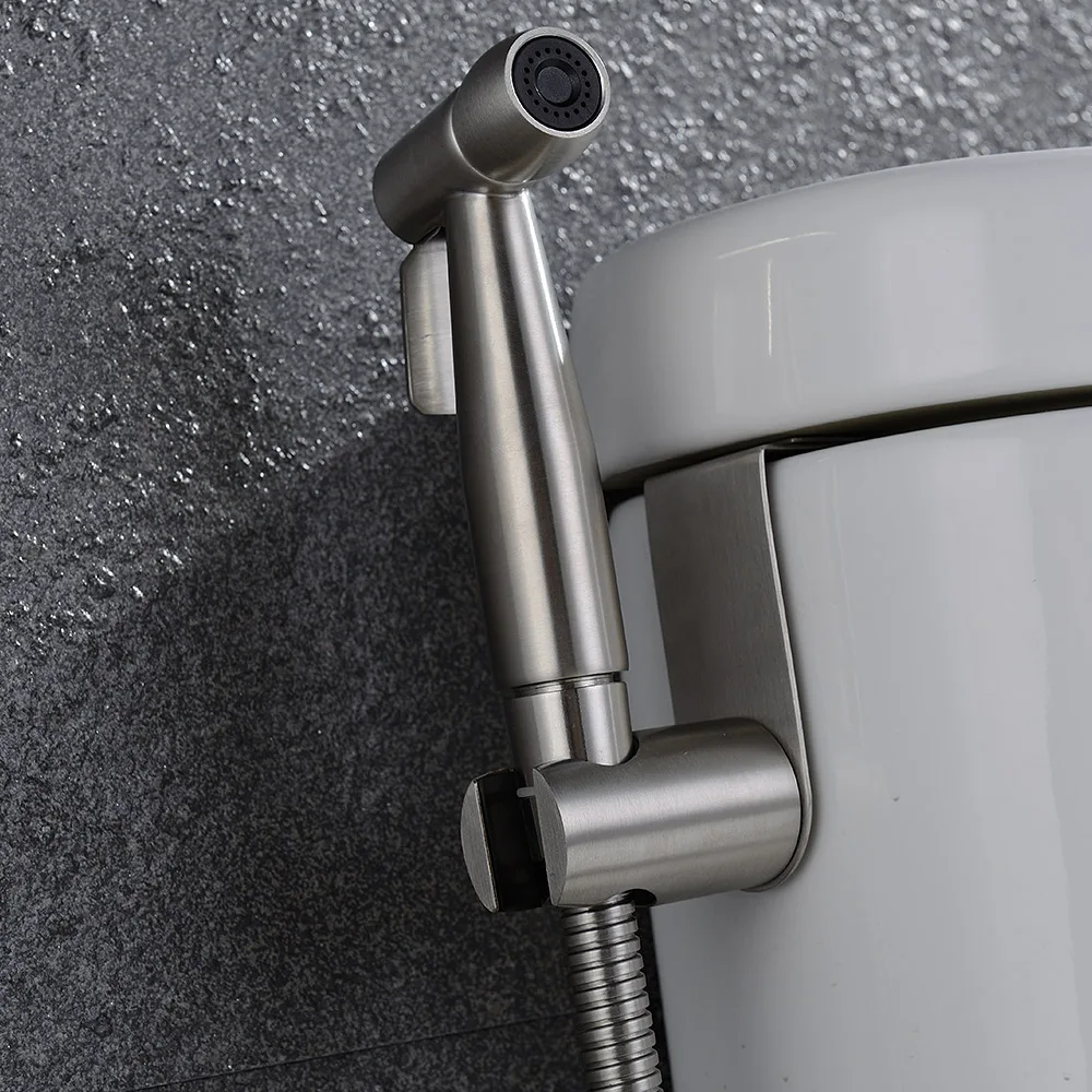 568 3H Stainless Hand Held Bidet Sprayer Shattaf Toilet Attachment