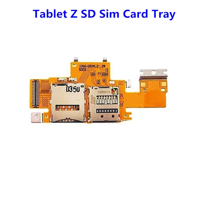 1PCS Geninue New for Sony Xperia Tablet Z SGP311S SGP312 GP321 TF &amp Sim Card Slot Tray Holder Reader Flex Cable Ribbon Part | Мобильные