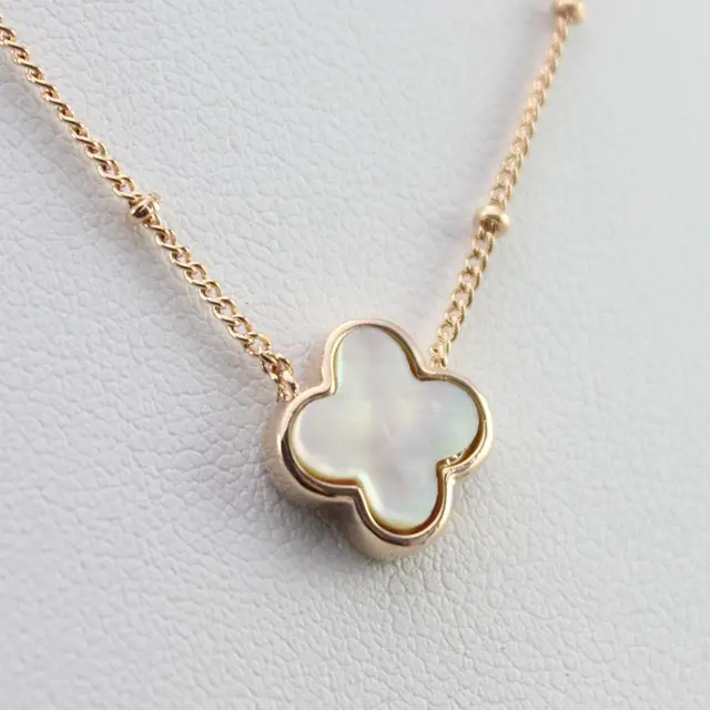 Fashion clover necklace for women luxury statement brand stud necklace new design jewelryin