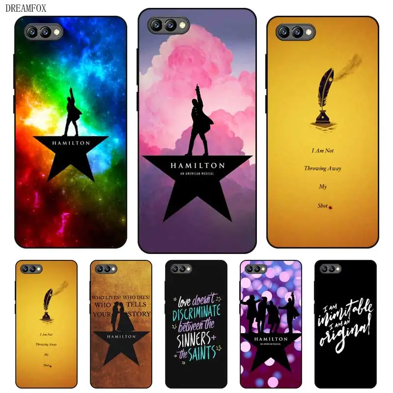 P079 Hamilton Black Silicone Case Cover For Huawei Honor 6A 6C 6X 7A 7C 7S 7X 8 Lite Pro |