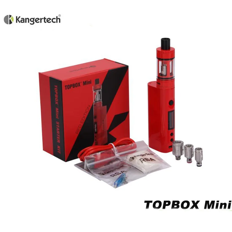 

Original Kangertech Topbox Mini Kit Kanger KBOX Mini box mod 75W TC/VW Topbox Mini Box Subox Mini Pro E cigarette Vape