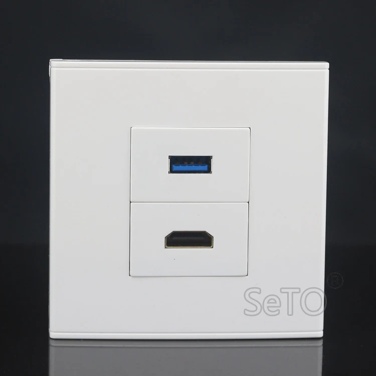 SeTo 86 Тип один HDMI 2 0 версия + порт 3 USB Ассорти панель настенная пластина розетка