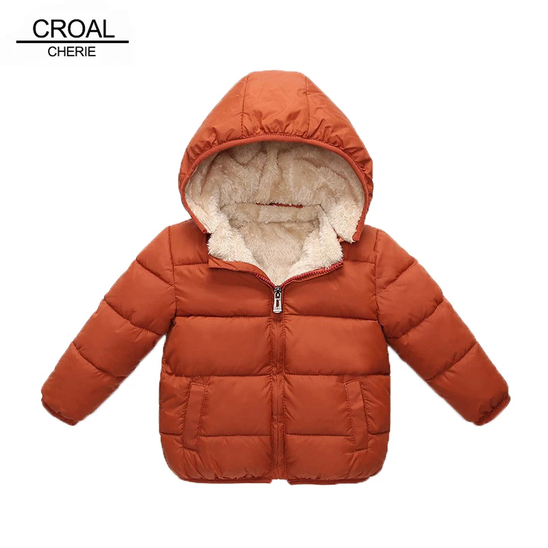 Beste CROAL CHERIE kinderen Parka Winter Jas Voor Meisje Jongens Winterjas Kinderen Warme Dikke Fluwelen Hooded Baby Jassen Bovenkleding 90 130