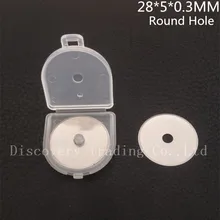 200 шт. 28 мм ВРАЩАЮЩИЕСЯ НОЖИ РЕЗАК С Случае Швейная Ремесло Инструмент Для Резки Ткани, Бумага, Винил Лоскутное кожа