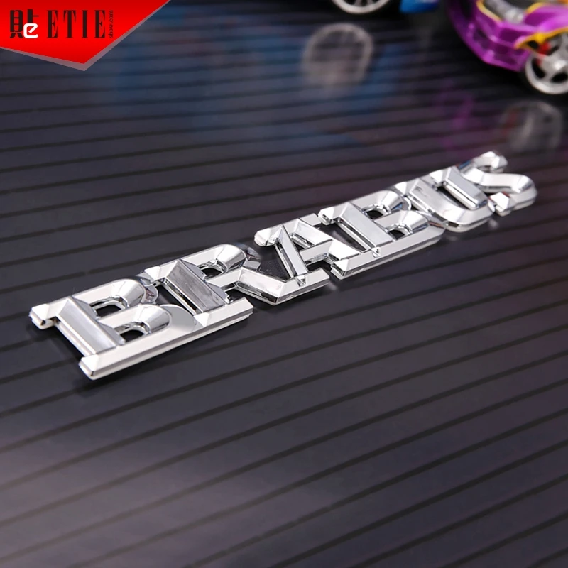 ALUMINUM PLATE LOGO /" BRABUS /" SIGN EMBLEM EMBLEMS DECAL CAR PARTS