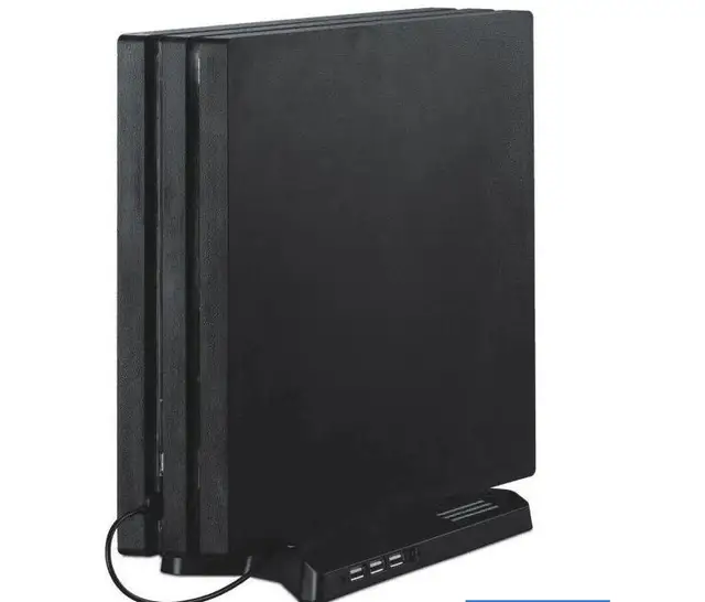 Cheap Game accessories for PS4 PRO Console Cooling Fan Station Vertical Stand, Dock PS4 PlayStation + USB/ 3 HUB Ports