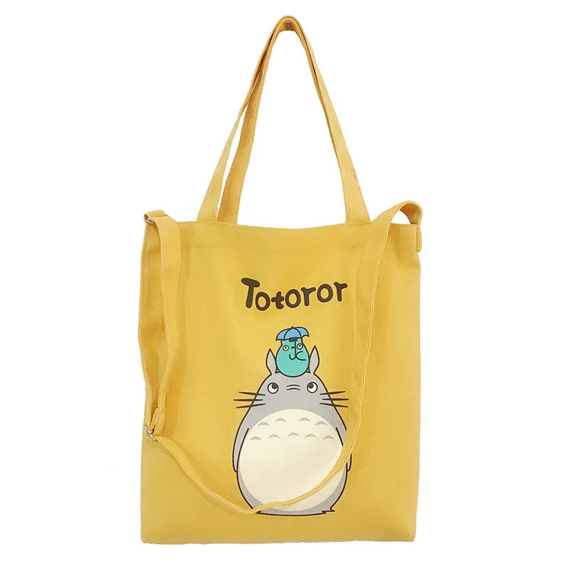 

My Neighbor Totoro canvas shoulder bag female Japanese student large capacity simple portable handbag messenger bags