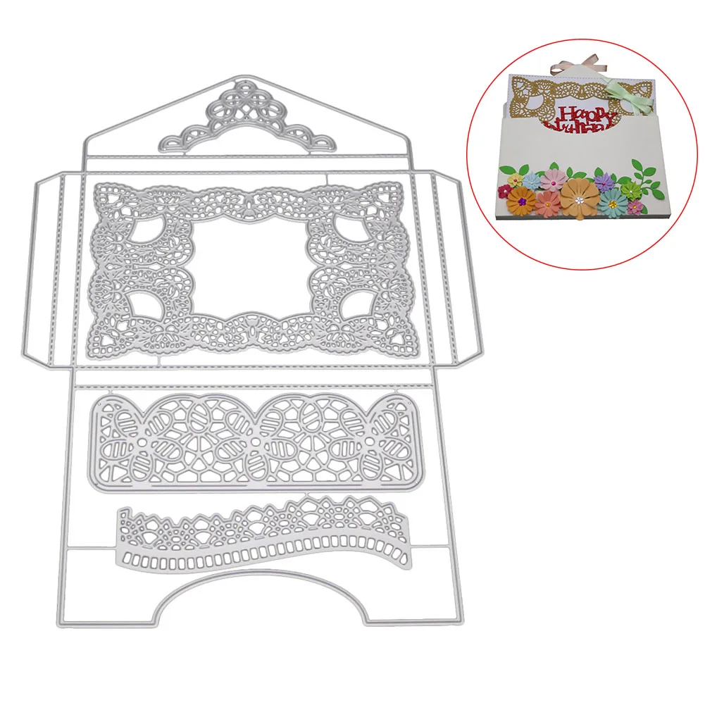 

DIY Carbon Steel Gift Box Card Cutting Dies Handmade Molding Cutting Decoration Scrapbook Craft HYD88
