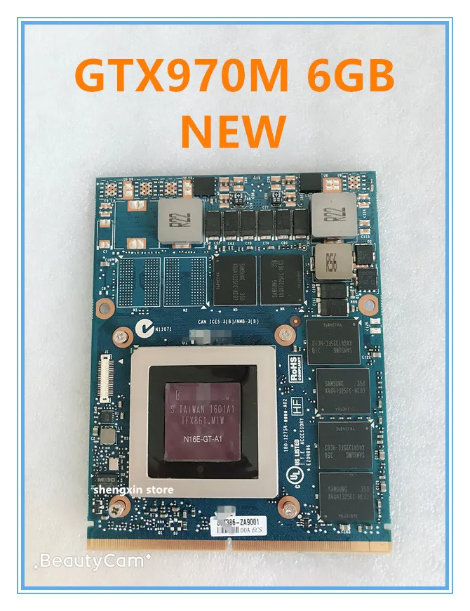 Абсолютно GTX 970M GTX970M 6 ГБ DDR5 192bit VGA Видео карта для MSI 16F3 16F4 1762 1763 GT60 GT70 GE72