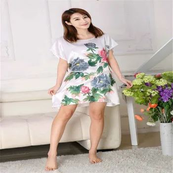 

2018 New sleepwear lovely princess leisurewear sleepdress women nightgown sleepshirt Flower nightwear AW7101