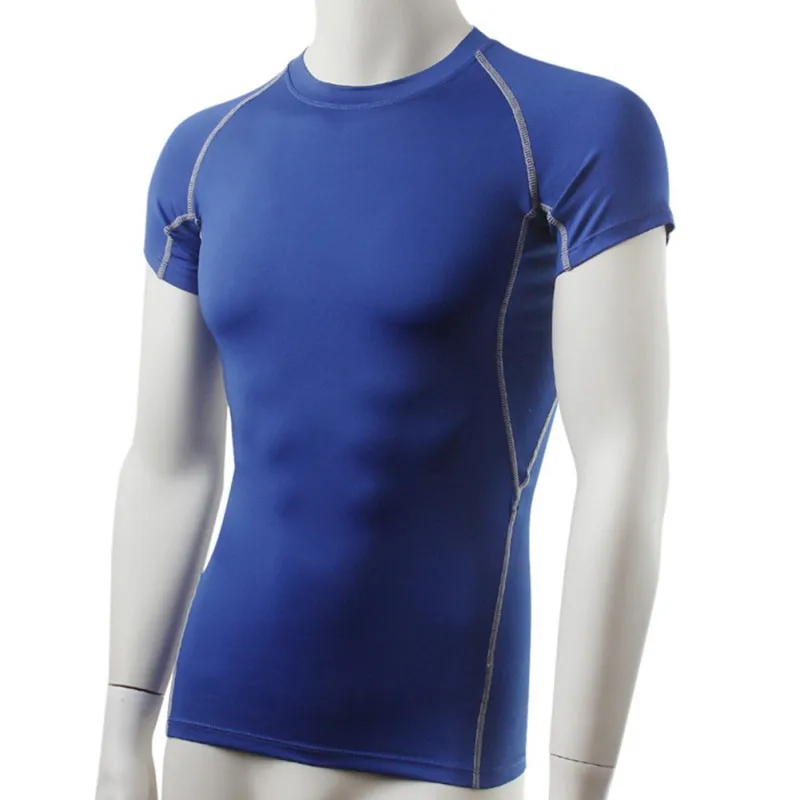 

Men Compression Skin Base Layer Tight Tee Shirts Training Gym Workout Tops S-XXL