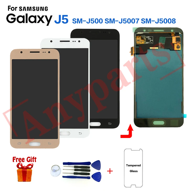 ЖК-дисплей TFT для SAMSUNG Galaxy J5 SM-J500F J500FN Замена ЖК-экрана Samsung SM-J500G J500M J5008 модуль