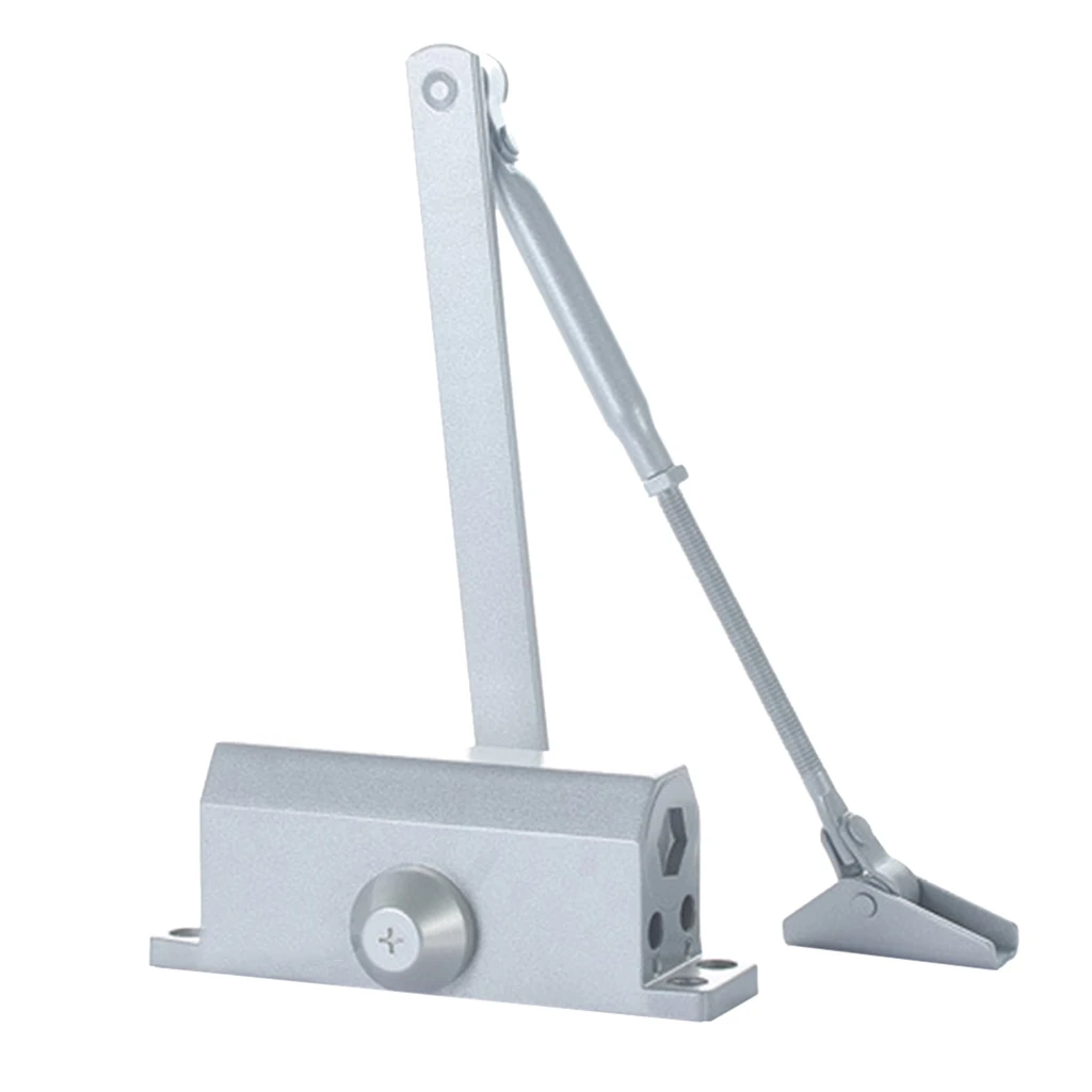 Heavy Load Aluminum Door Closer Two Indepent Halves Automatic Closing Sweep 25-45KG