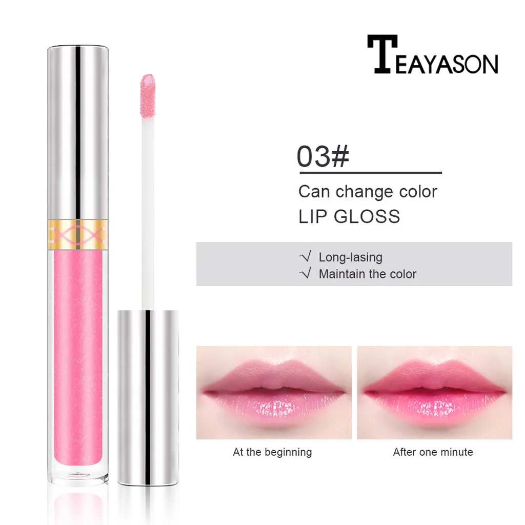 

Lip Gloss Color Changing Flower Shiny Beauty Lipstick Moisturizing waterproof Long Lasting makeup batom maquiagem