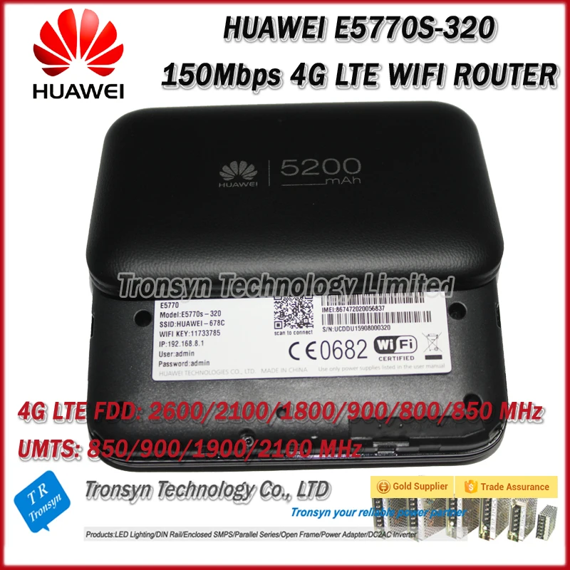 Бесплатная Доставка в Исходном Разблокировать Huawei E5770 150 Мбит 4 Г LTE Mobile wi fi