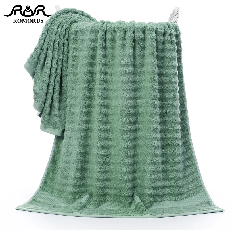 Бамбуковое волокно плотное высококачественное бамбуковое полотенце для лица Большое банное полотенце s прохладное антибактериальное мягкое Впитывающее пляжное полотенце - Цвет: Зеленый