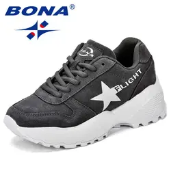 BONA/новый классический стиль, женская прогулочная обувь на шнуровке, женская спортивная обувь, уличные кроссовки для бега, удобные, быстрая