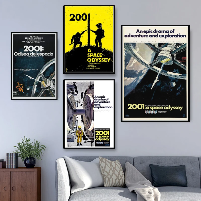 

2001 A Space Odyssey Movie Pop Poster Wall Art Picture Posters and Prints Canvas Painting for Room Home Decor