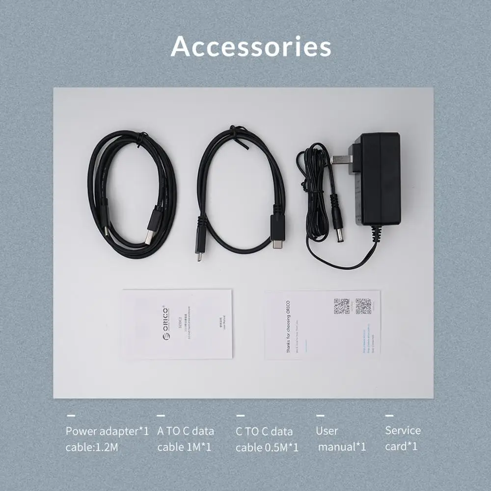Корпус для жесткого диска ORICO 3 5 дюйма USB 1 Type C 10 Гбит/с|Корпус диска| |
