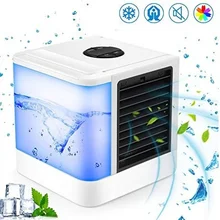 Увлажнитель воздуха для личного пространства, комнатное охлаждение, кондиционеры, мини охладители воздуха Arctic с водяным боксом, портативный светодиодный вентилятор для стола