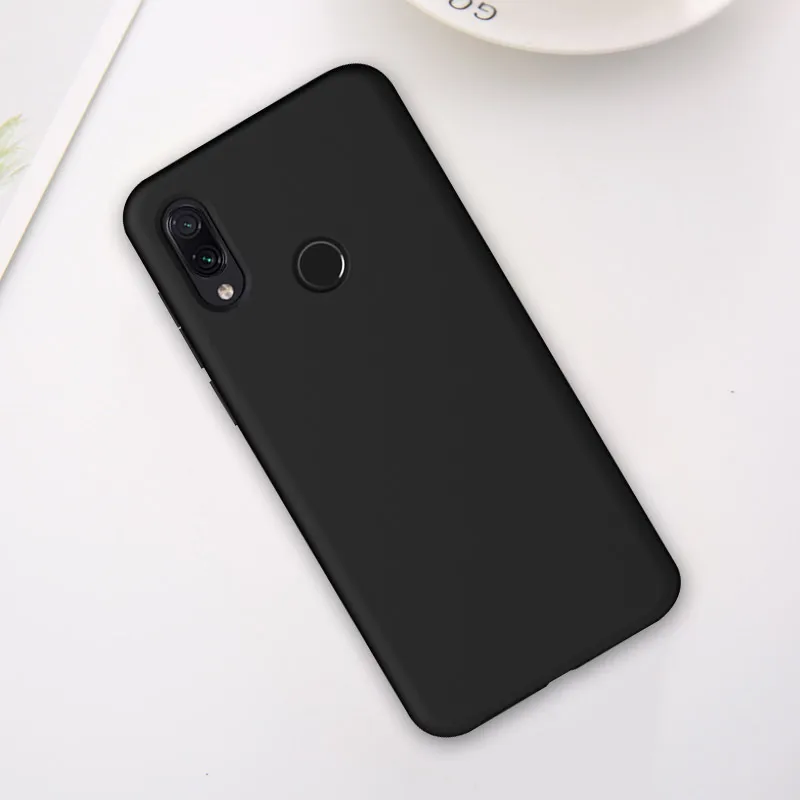 Жидкий силиконовый чехол для Xiaomi mi 9t Pro 9 SE mi 9 T mi 9 T Red mi Note 7 Pro 8 K20 Pro 8A Карамельный цвет мягкий чехол для телефона в виде ракушки - Цвет: Черный