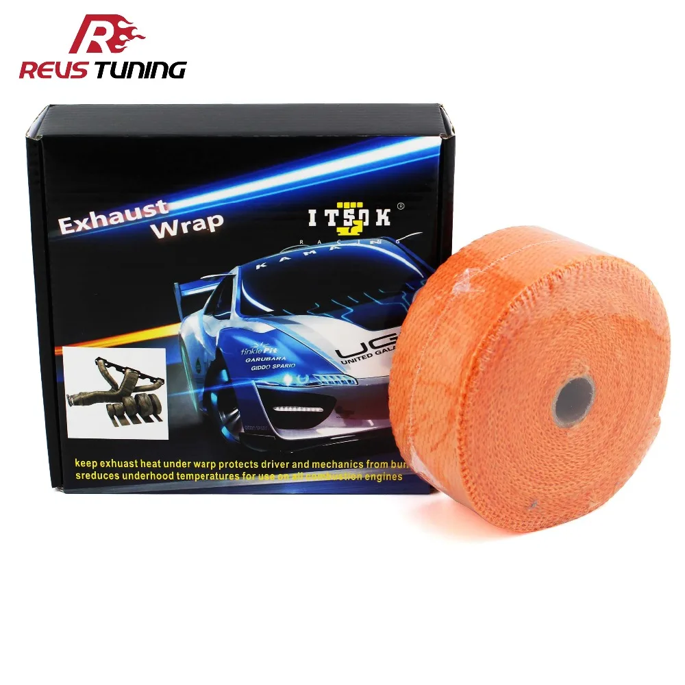 

Length: 10m Width: 5cm Color Fiber Glass Car Motorcycle Exhaust Heat Wrap Insulation Insulating Cloth Bandage Roll