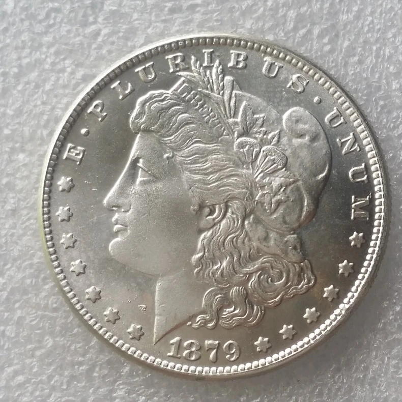 ==> [Free Shipping] Buy Best New Style 90% Silver 1879-CC Morgan Dollar Silver Shiny Cartwheel Copy Coin Online with LOWEST Price