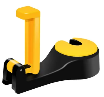 

2-in-1 Universal Car Hook Mobile Phone Holder Bracket Auto Vehicle Car Backseat Headrest Mount Organizer Back Seat Hanger Holder