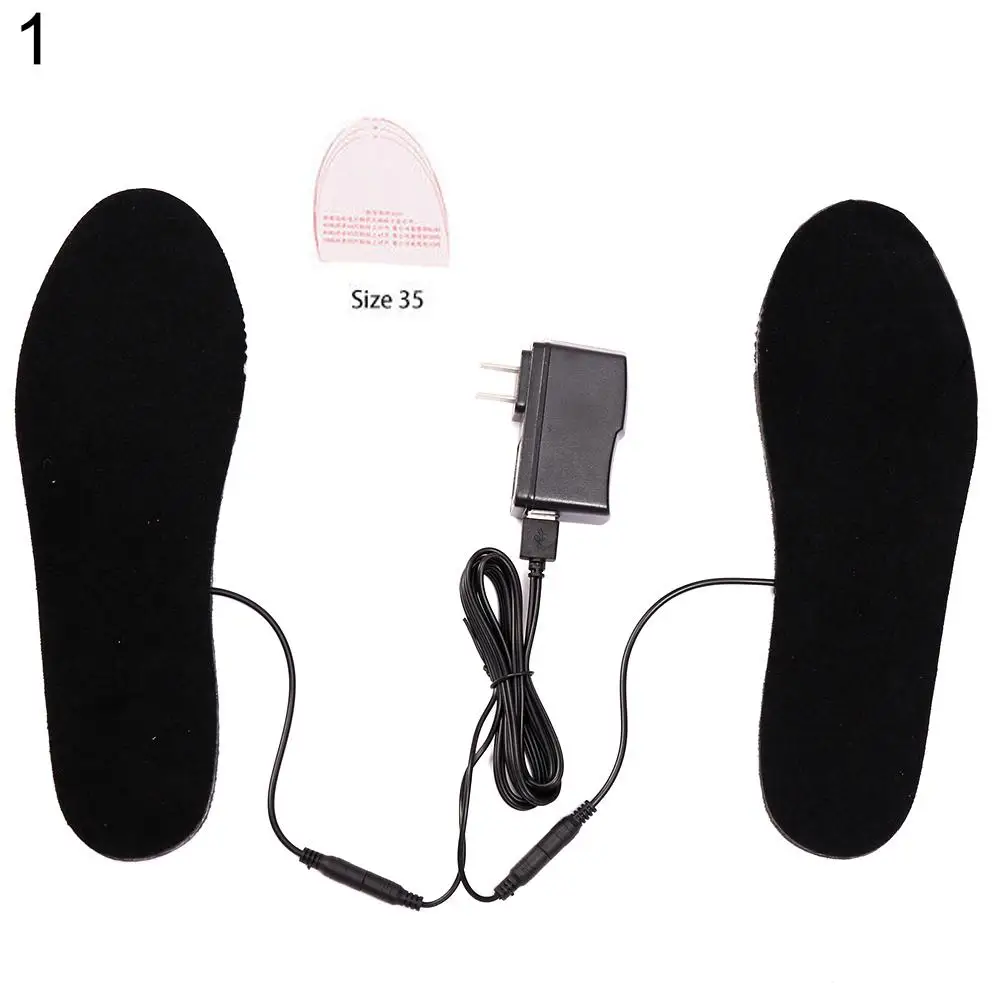 

1 Pair 5V USB Electric Heating Insoles Shoes Boots Pad Winter Feet Warmer Heater shoe pad