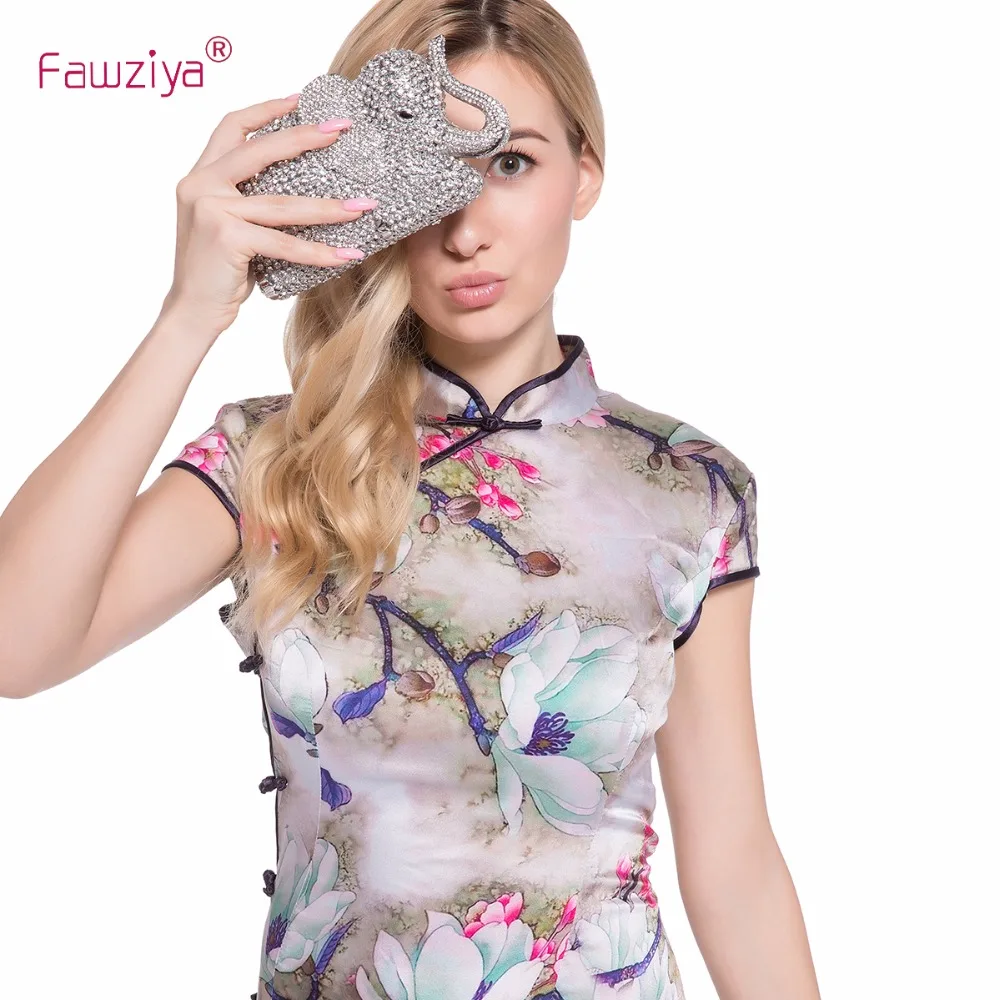 

Fawziya Bags Handbags Women Crystal Elephant Clutch Purse Wedding Handbags And Clutches