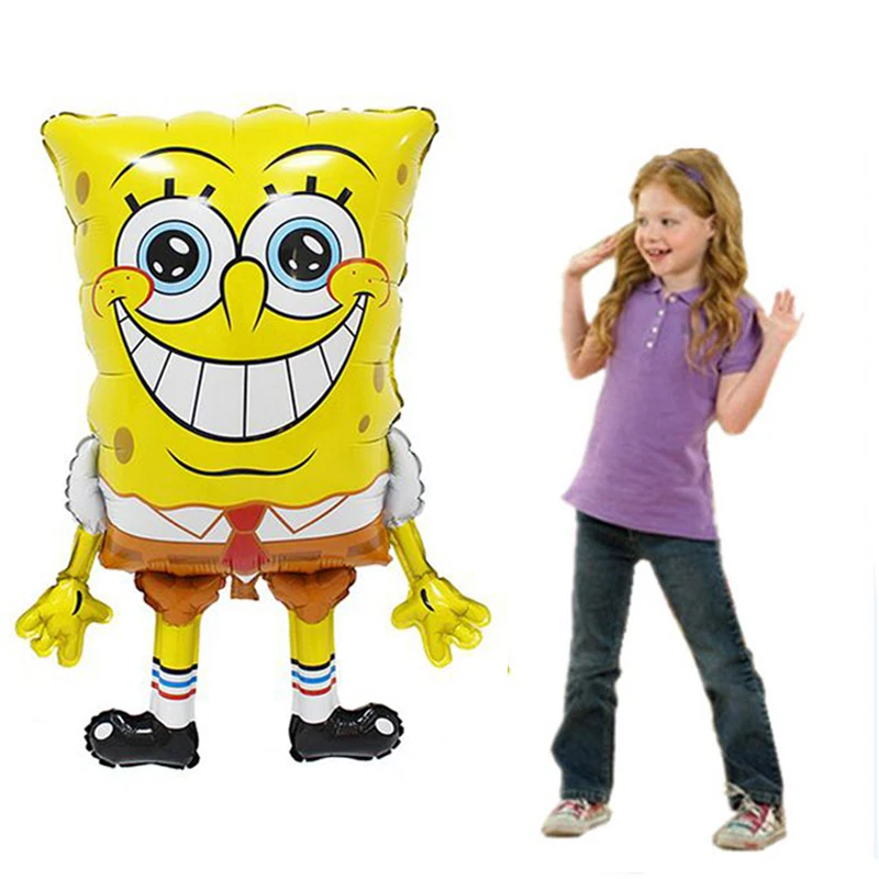 GNHYLL мини детские игрушки Губка Боб алюминиевые воздушные шары День рождения