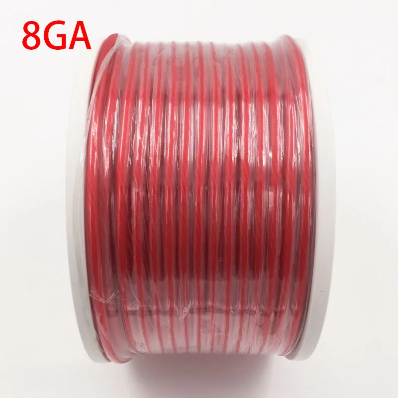 1m High Quality International Standards Ofc Pure Copper Cable Car Audio  Hi-fi Power Cable 10ga 8ga 6ga 4ga 0ga Red Wire - Cables, Adapters &  Sockets - AliExpress