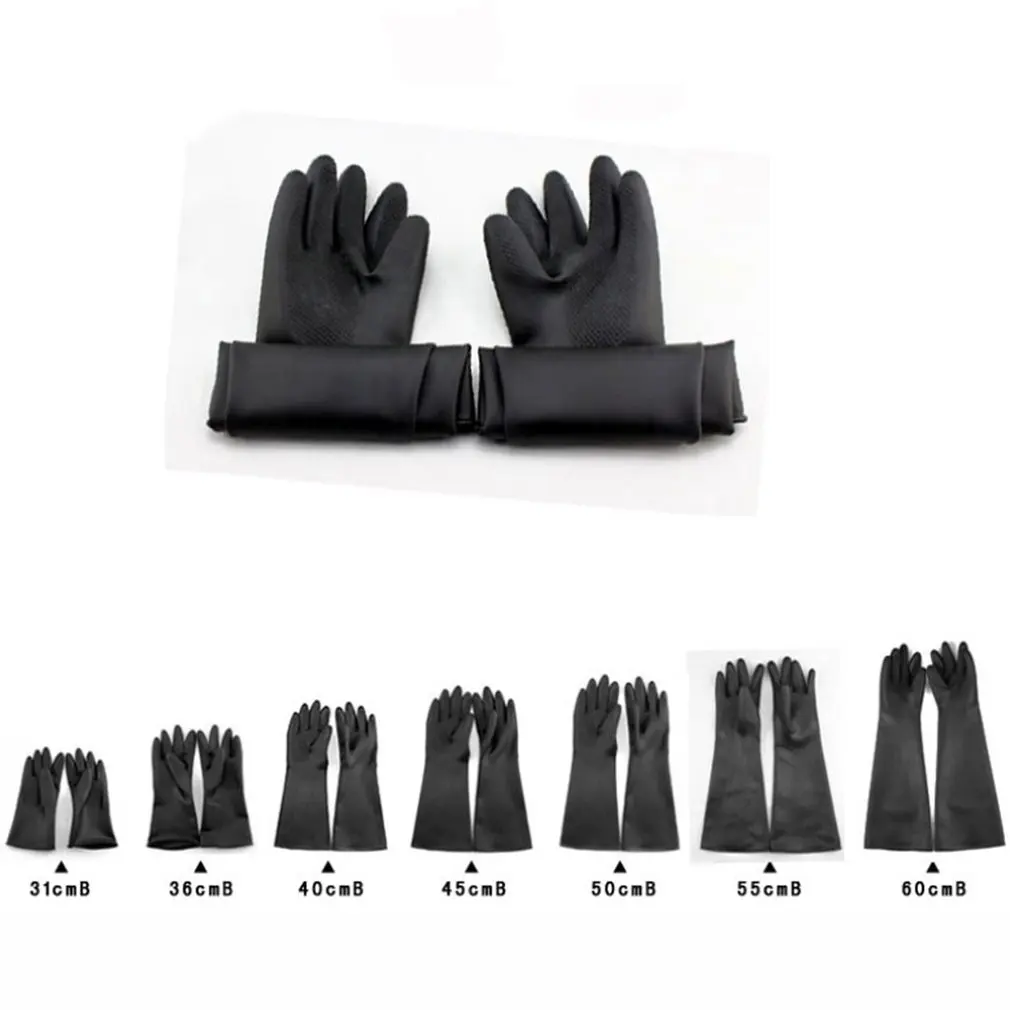 

Latex Industrial Rubber Gloves Acid and Alkali Resistant Anti-corrosion Workplace Safety Protective Golves Medium Thickness