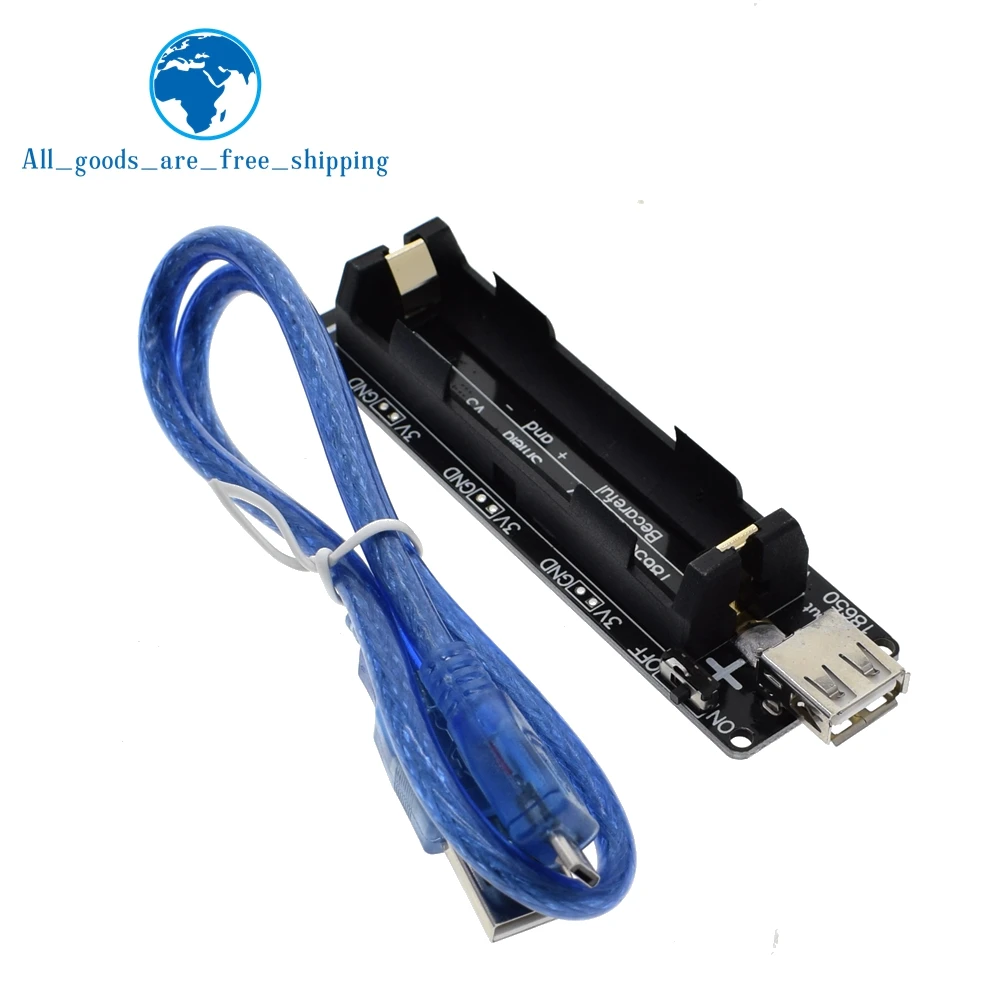 

ESP32 ESP32S For Wemos For Raspberry Pi 18650 Battery Charge Shield Board V3 Micro USB Port Type-A USB 0.5A For Arduino Charge