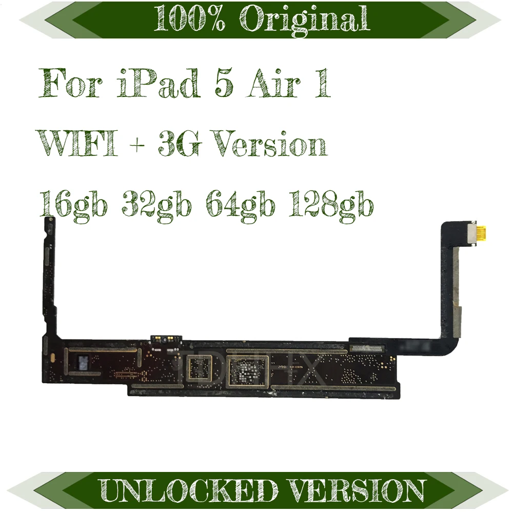 16/32/64/128 ГБ разблокированый для Ipad 5 логические платы, Wi-Fi+ 3g версия для Ipad Air 1 Материнская плата с IOS Системы