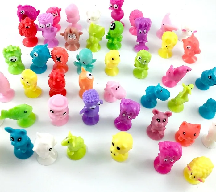 

25-200Pcs Minifigure lidl Action figure sucker toy Stikeez Kids Toys Mini Capsule Children Gift Sent Random
