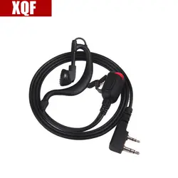 XQF 2 Булавки с лампой крючком динамик черный для Kenwood TK3207 Baofeng UV5R TYT Wouxun Puxing Двухканальные рации серии