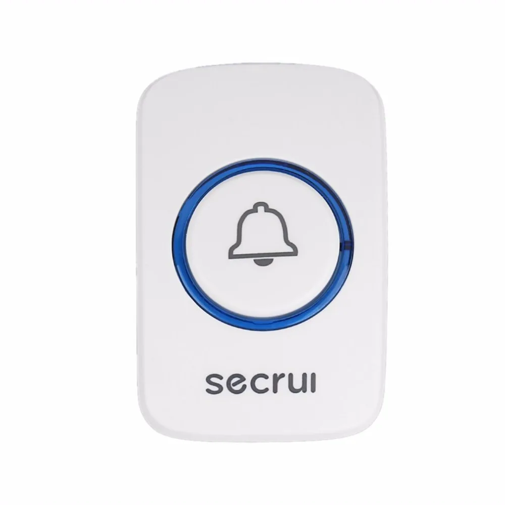

Secrui 433MHz Multifunctional Wireless Smart Doorbell With Button Control Songs Optional Intelligent Home Welcome Alarm white