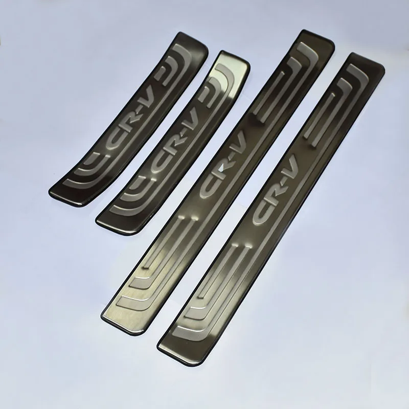 car styling Car Accessories 4PCS Stainless Steel Door Sill Plate Welcome Pedal For Honda CRV 2012 2013 2014 2015 2016 car styling Car Accessories 4PCS Stainless Steel Door Sill Plate Welcome Pedal For Honda CRV 2012 2013 2014 2015 2016