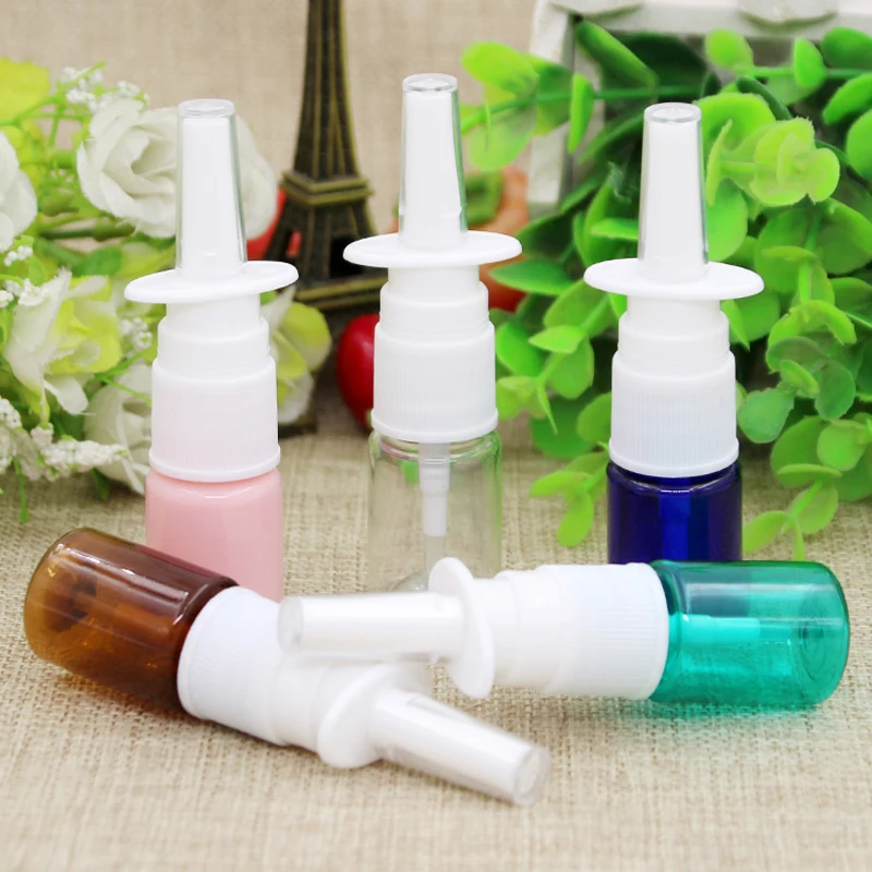 5ml Empty Plastic Nasal Spray Bottles Pump Sprayer Mist Nose Spray