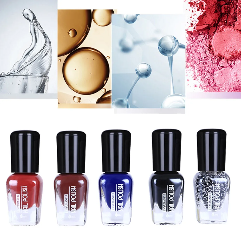 DropShip 5Pces Nail Art 6Colors Aqueous Solvent Template Stamp Stamping