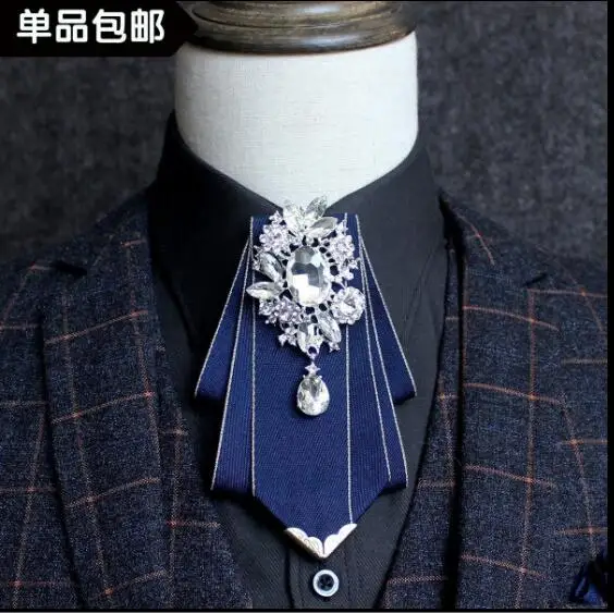 Высококачественные свадебные галстуки для мужчин Ресторан официантка галстук-бабочка держатель рубашка Галстуки