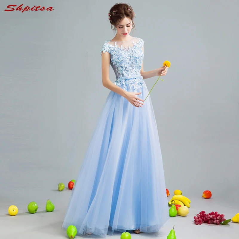 

Ligh Blue Lace Mother of the Bride Dresses for Weddings A Line Evening Groom Godmother Dresses