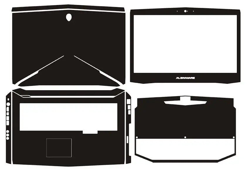 Ноутбука углеродного волокна виниловые наклейки на кожу Крышка для 2013-новинка Alienware 18 R3 M18X R3 AW18R3 18,4 дюйма