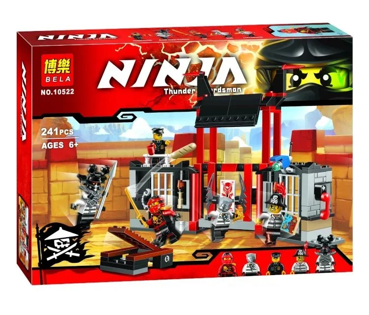 

Hot new Ninja series 10522 241pcs Kryptarium Prison Breakout Building Blocks Toy with