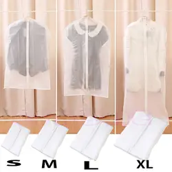 2017 домашние Применение пальто одежда одежды костюм Защитная крышка сумки пылезащитный вешалка для хранения S/M/L/XL ткань для хранения