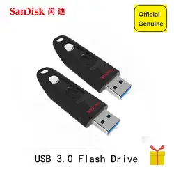 Двойной Флеш-накопитель SanDisk USB флэш-накопитель 256 ГБ 128 Гб 64 ГБ 32 ГБ оперативной памяти, 16 Гб встроенной памяти, USB 3,0 100 МБ/с. мини