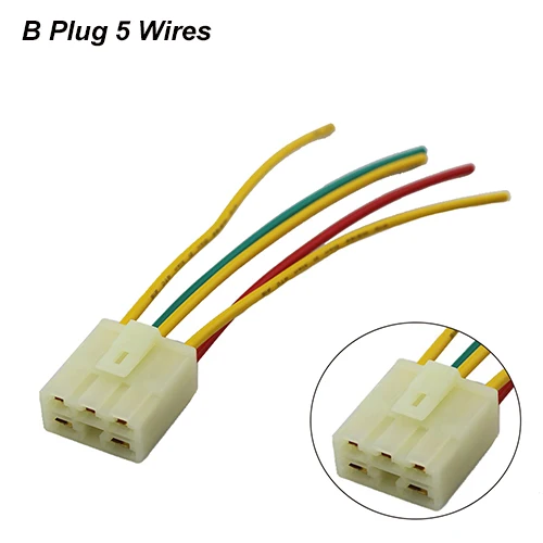 5 проводов, 6 проводов, Регулятор выпрямителя для мотоцикла, штекер регулятора напряжения, Мужской Разъем - Цвет: B Plug 5 Wires