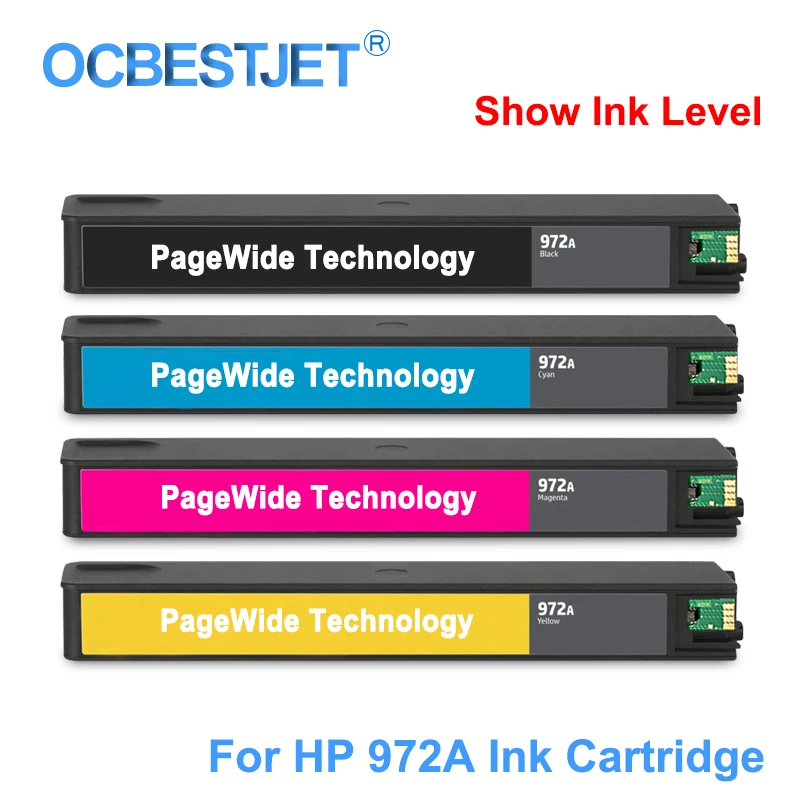 [Сторонний бренд] для HP 972A 972 A сменный чернильный картридж PageWide Pro 352dw 452dn 452dw 377dw 477dn