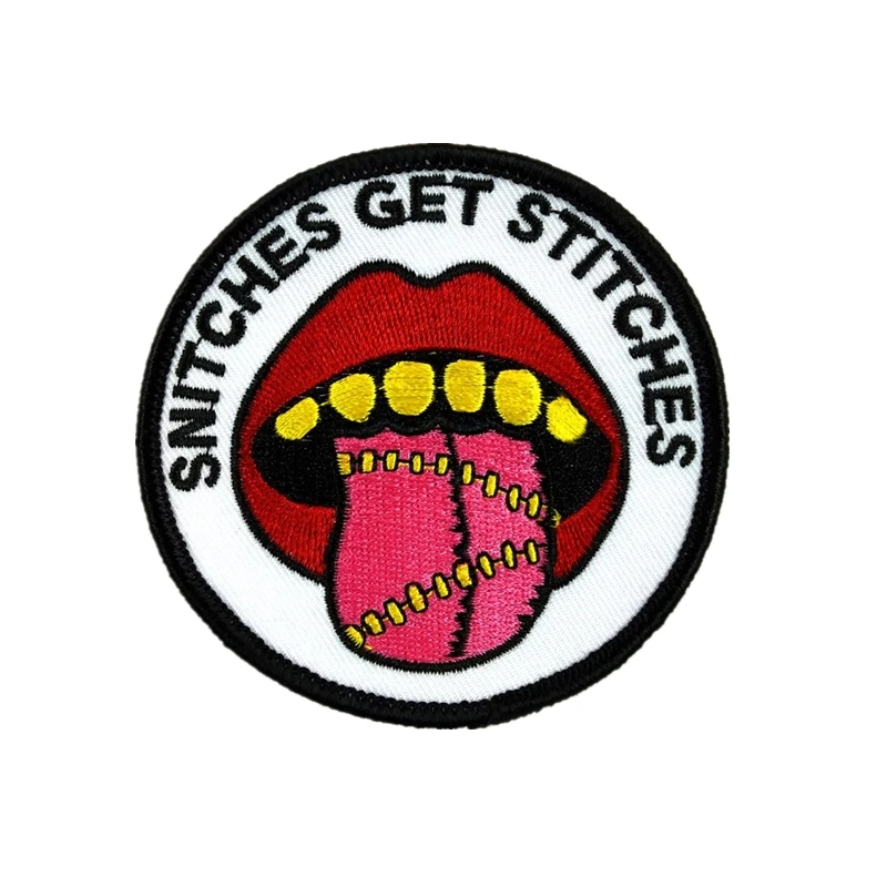 

Custom embroidery Patch Automotive Biker Outlaw Motorcycle Drag Racing Punk iron on sew on badge sticker factory customize